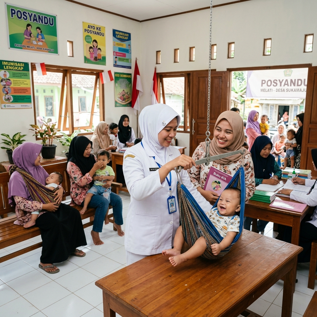 Pelayanan Kesehatan Ibu dan Balita di Posyandu Desa Sugi